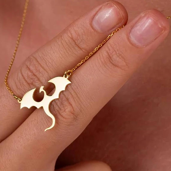 Fireborn – Dragon Pendant Necklace by Jora