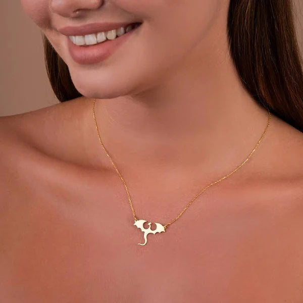 Fireborn – Dragon Pendant Necklace by Jora