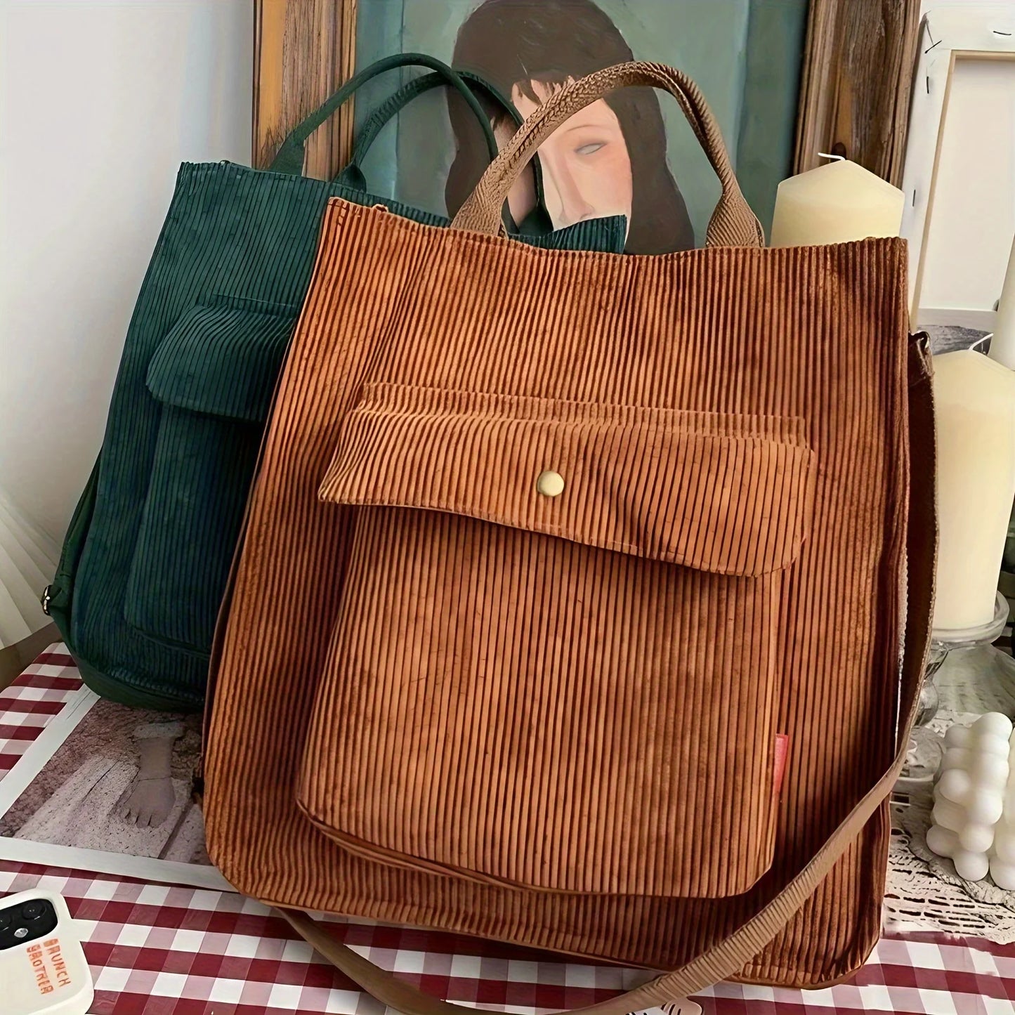 Corduroy Rambler – A Timeless Tote