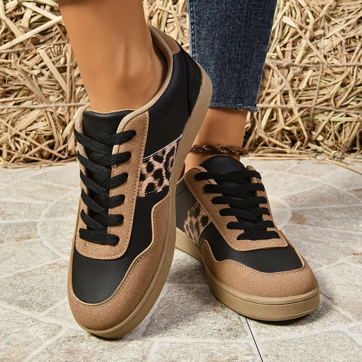 Wild Streak - Leopard Print Sneakers