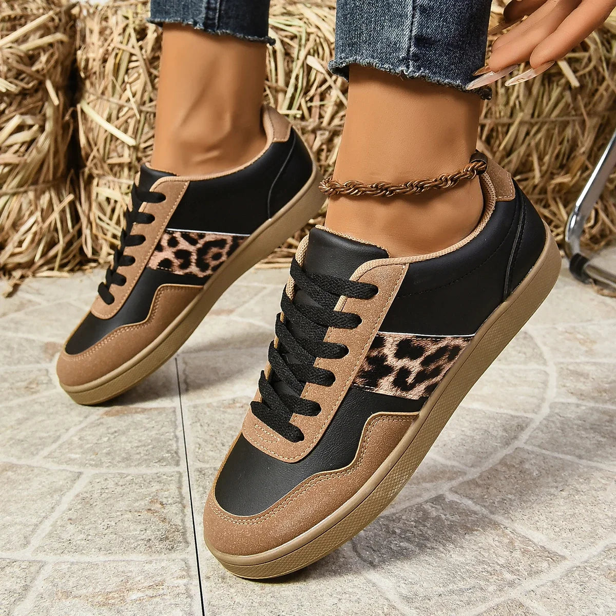 Wild Streak - Leopard Print Sneakers