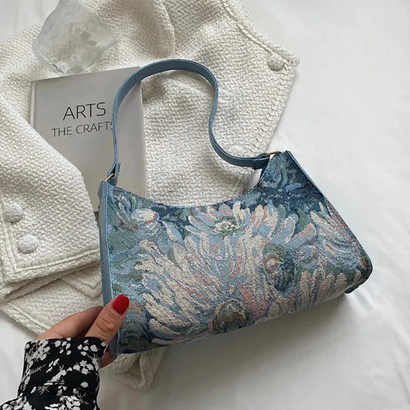 The Eden Bloom - Vintage Floral Shoulder Bag