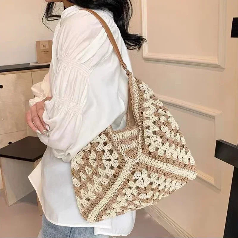 Woven Wanderer – Durable Shoulder Tote by Jora