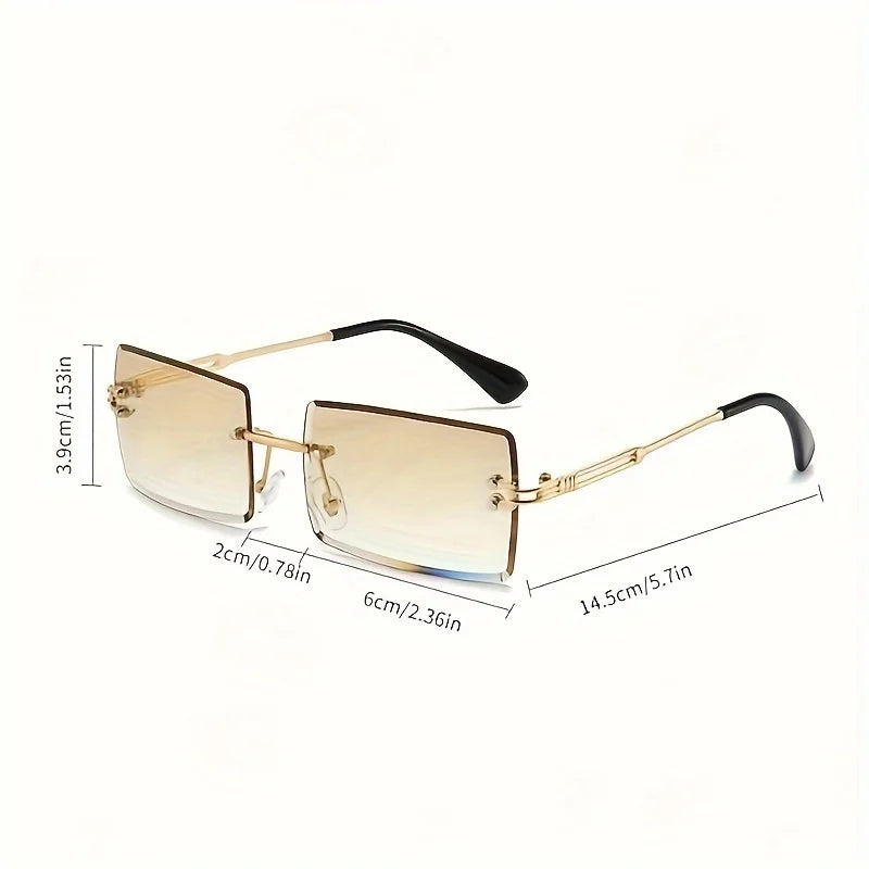 The Sculpted Edge - Frameless Sunglasses