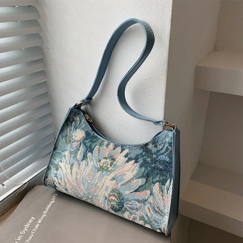 The Eden Bloom - Vintage Floral Shoulder Bag