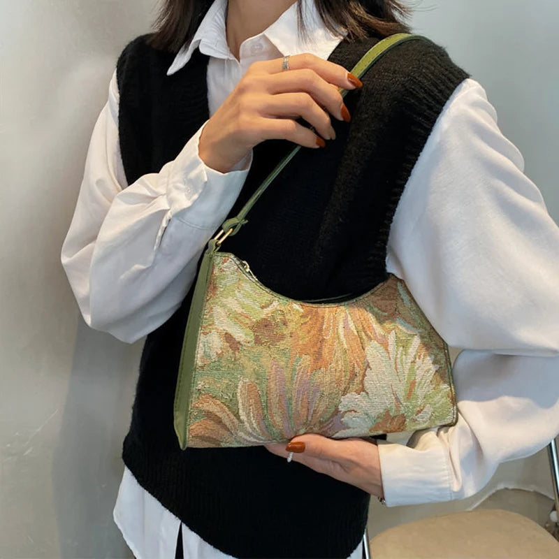 The Eden Bloom - Vintage Floral Shoulder Bag