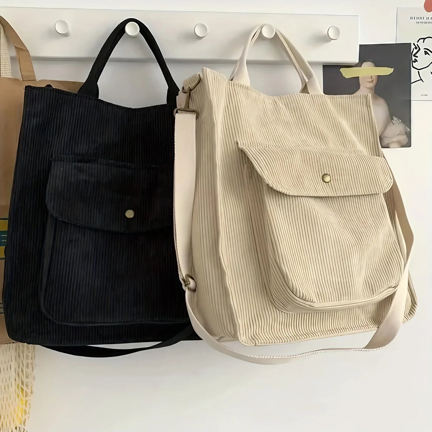 Corduroy Rambler – A Timeless Tote