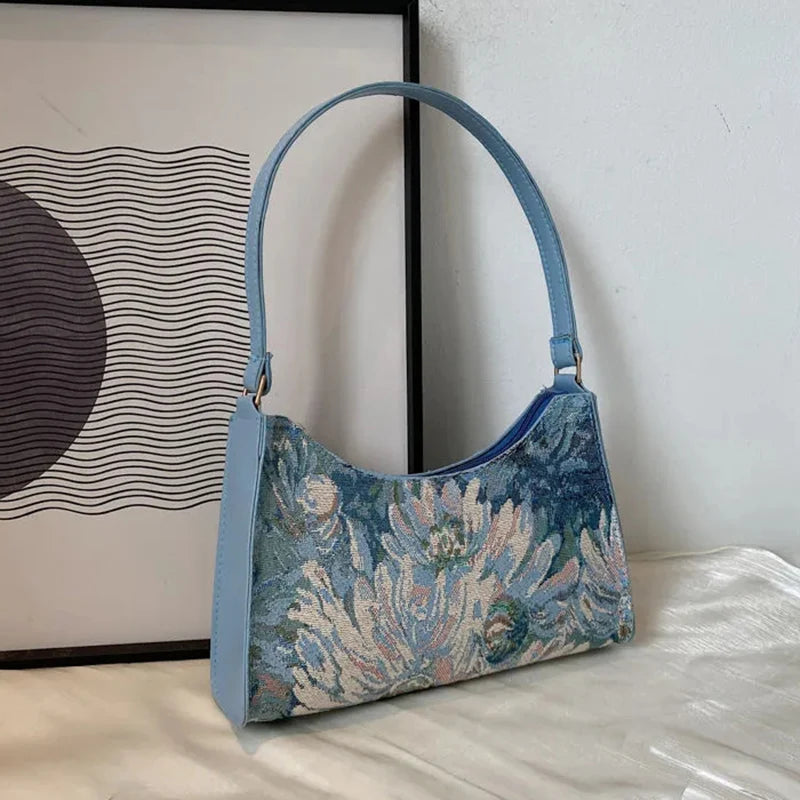 The Eden Bloom - Vintage Floral Shoulder Bag