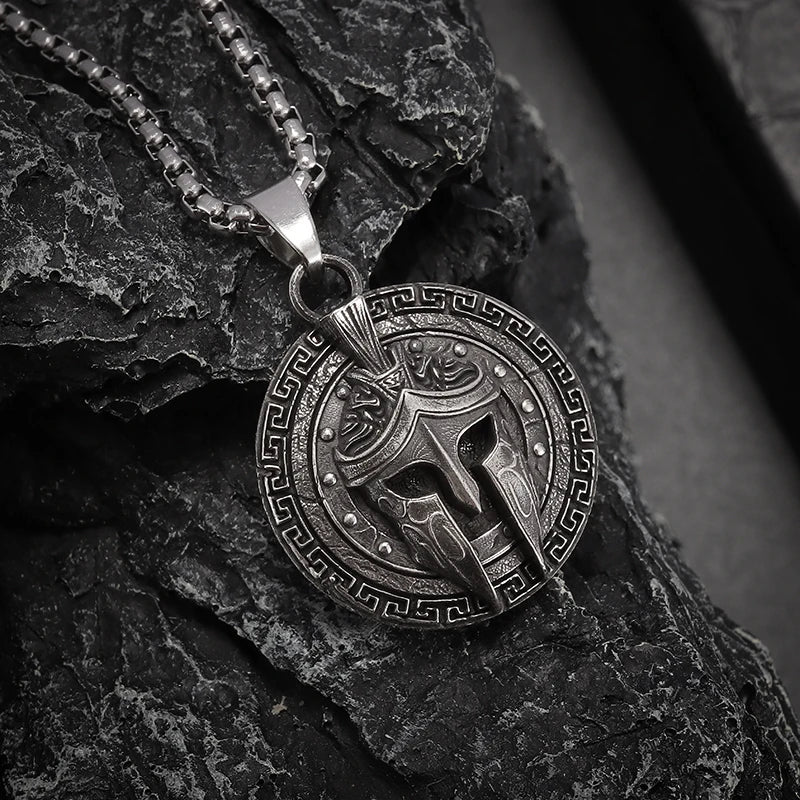 The Spartan – Warrior Pendant Necklace