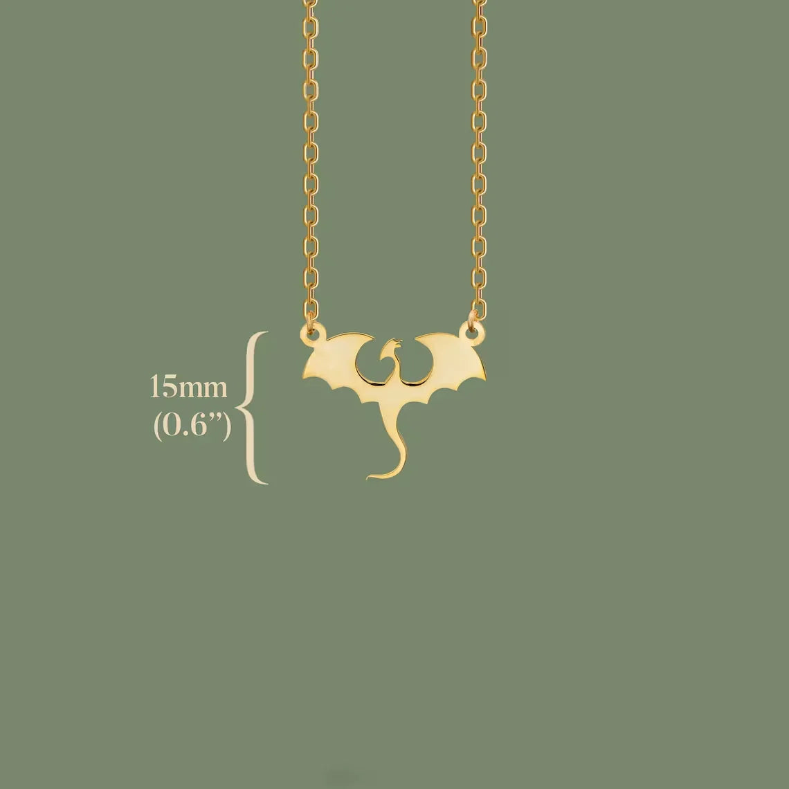 Fireborn – Dragon Pendant Necklace by Jora