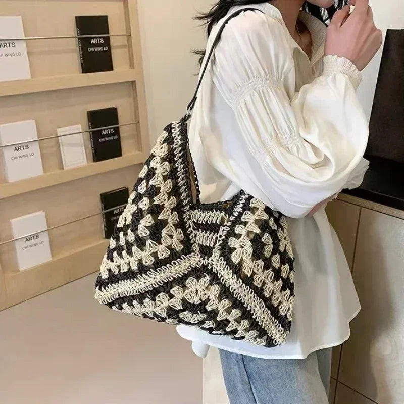 Woven Wanderer – Durable Shoulder Tote by Jora