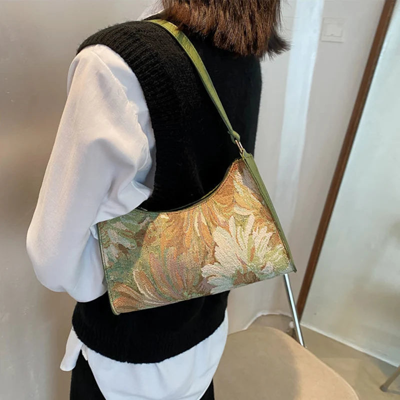 The Eden Bloom - Vintage Floral Shoulder Bag