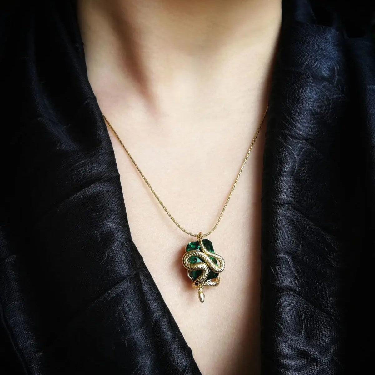 Serpent & Stone - Slytherin Style Necklace