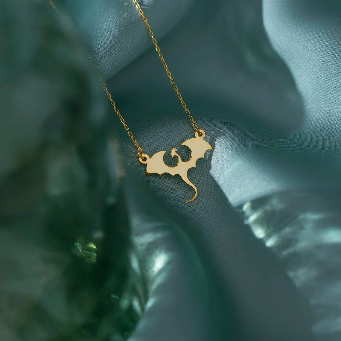 Fireborn – Dragon Pendant Necklace by Jora