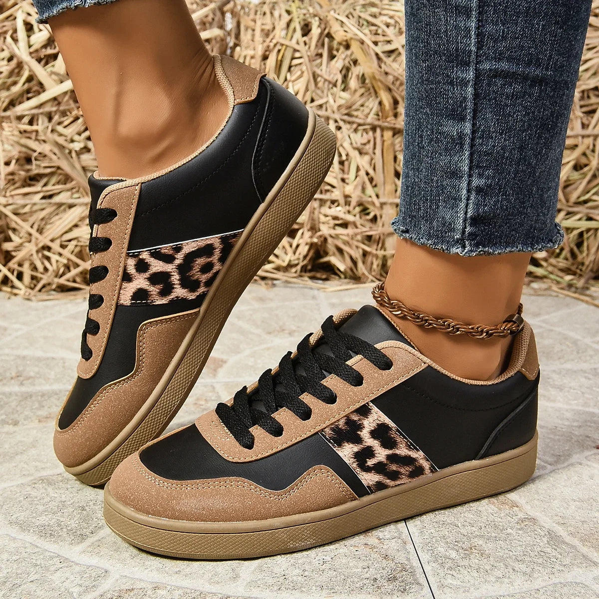 Wild Streak - Leopard Print Sneakers