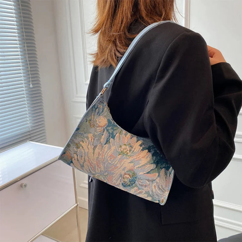 The Eden Bloom - Vintage Floral Shoulder Bag