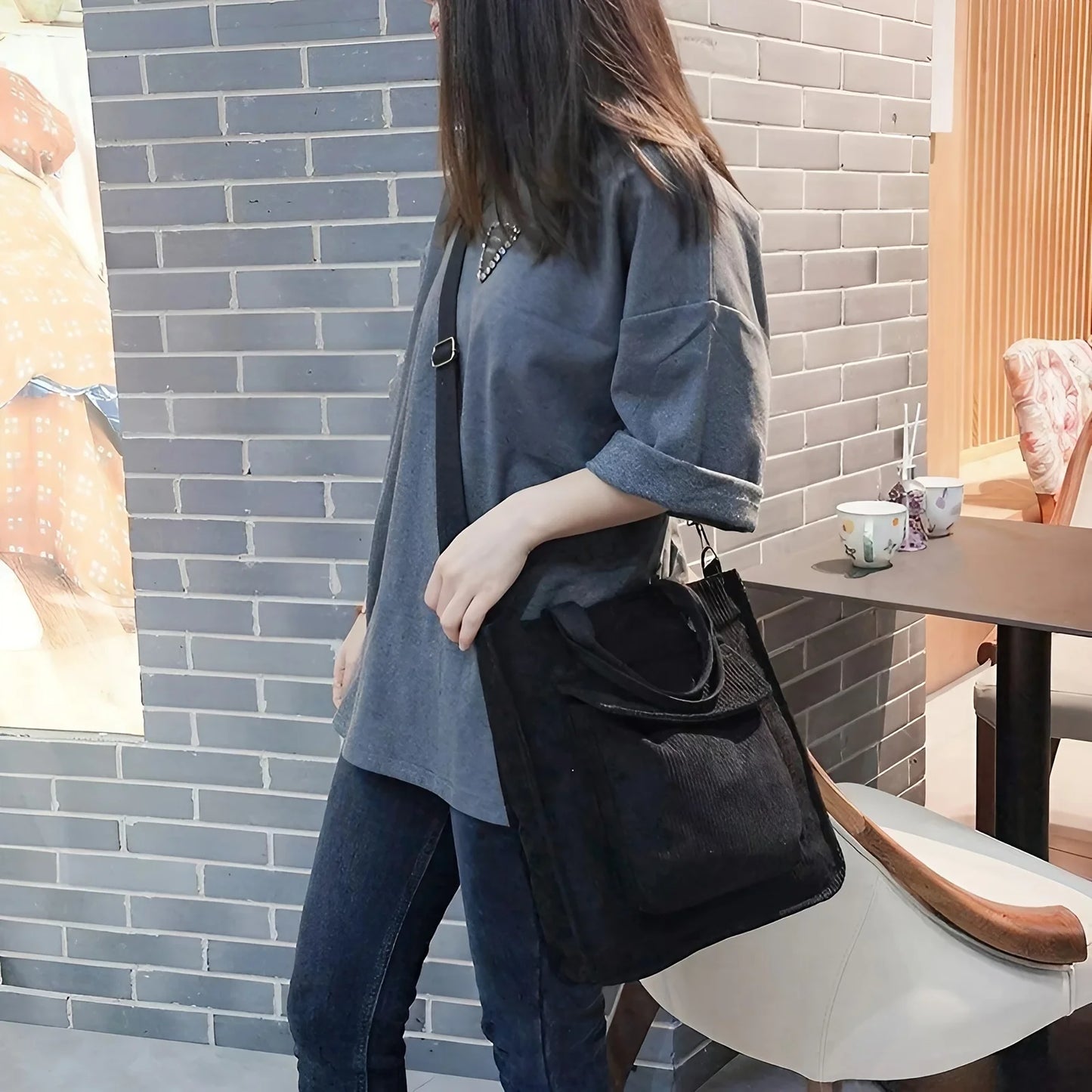 Corduroy Rambler – A Timeless Tote