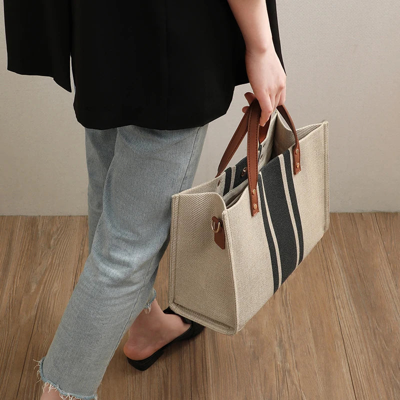Classic Canvas Bucket Bag