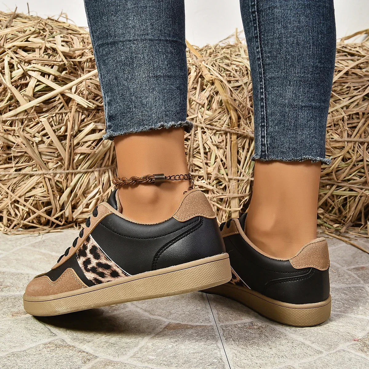 Wild Streak - Leopard Print Sneakers
