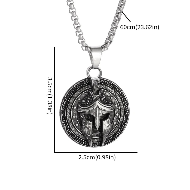 The Spartan – Warrior Pendant Necklace