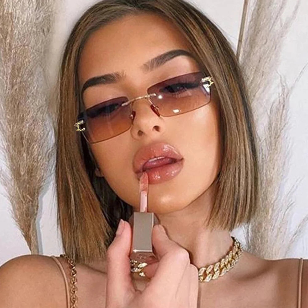 The Sculpted Edge - Frameless Sunglasses