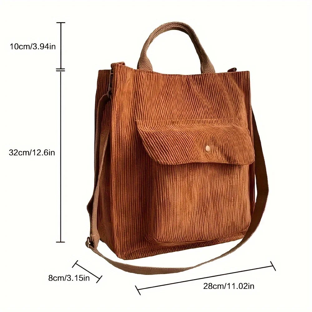 Corduroy Rambler – A Timeless Tote
