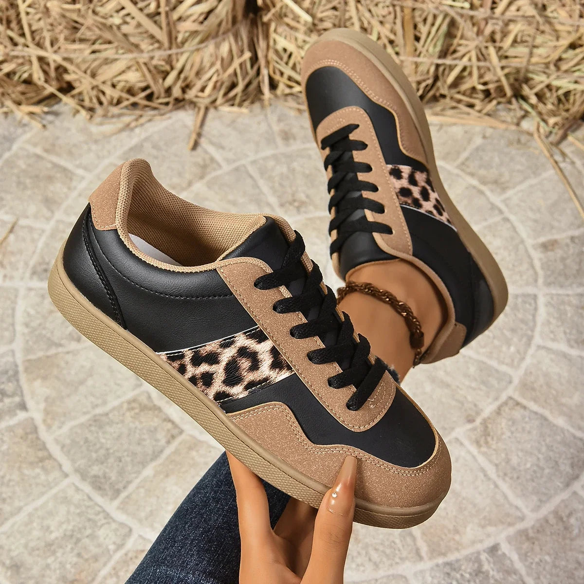 Wild Streak - Leopard Print Sneakers