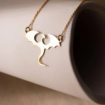 Fireborn – Dragon Pendant Necklace by Jora