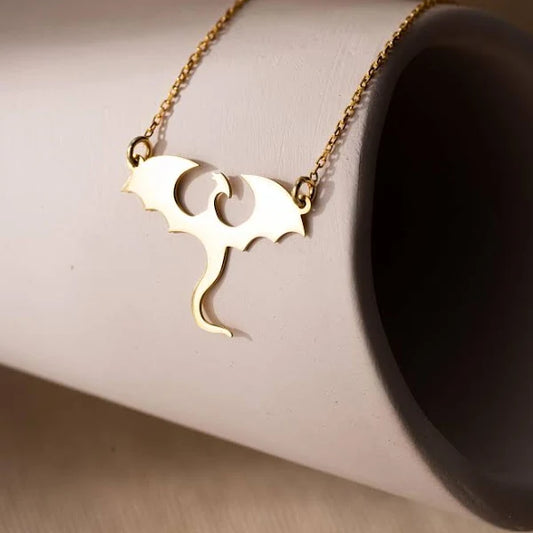 Fireborn – Dragon Pendant Necklace by Jora