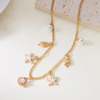 Ocean Opus - Gilded Sea Charm Necklace