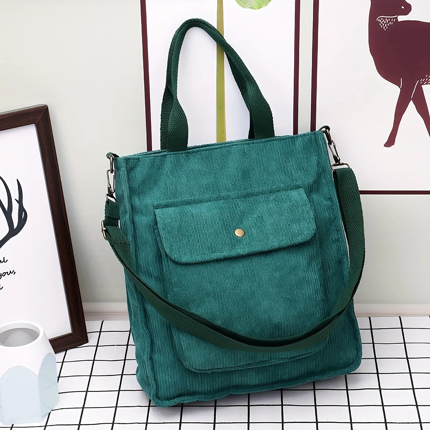 Corduroy Rambler – A Timeless Tote