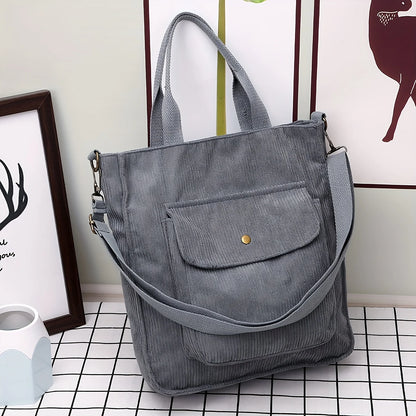 Corduroy Rambler – A Timeless Tote