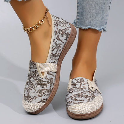 Chateau Walk – Premium Print Loafers by Jora
