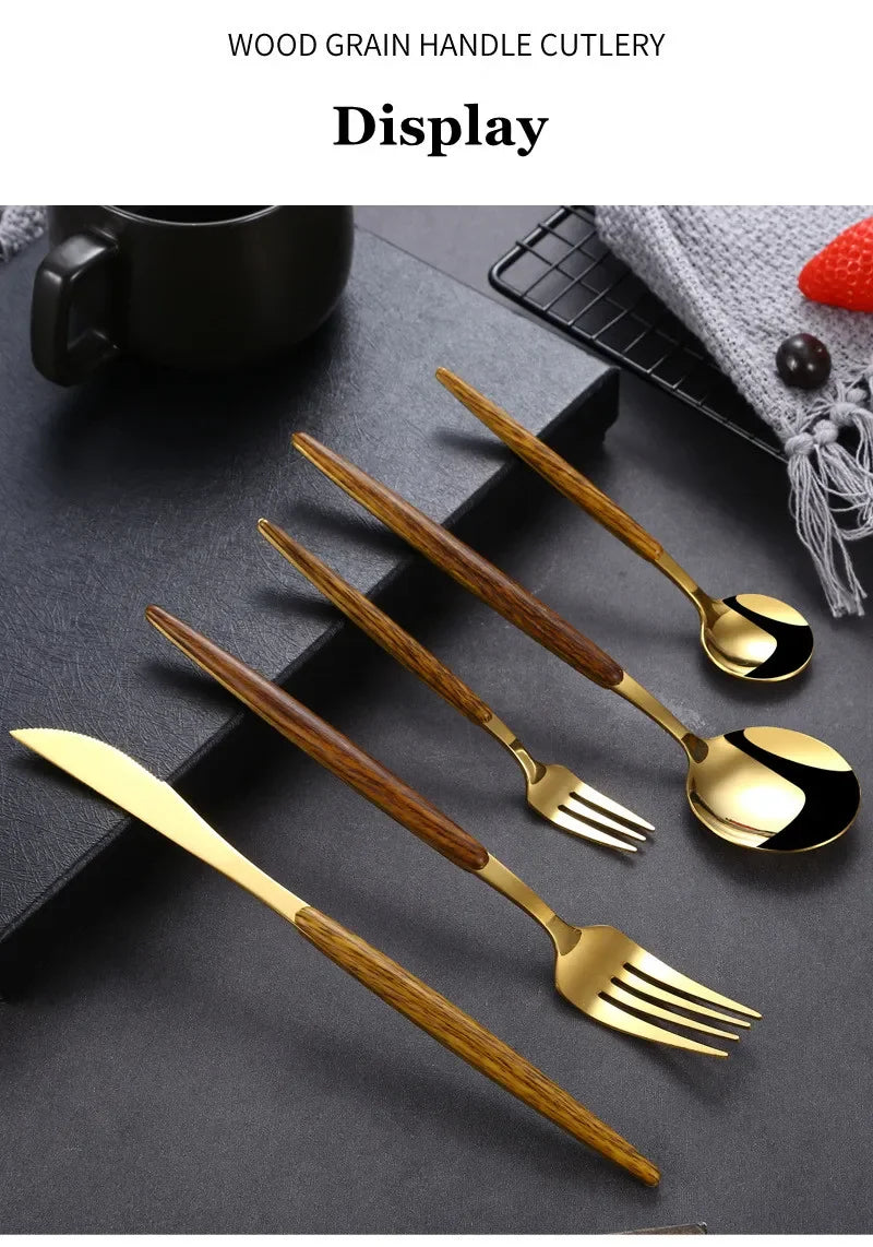 The Gilded Oak Tableware Set