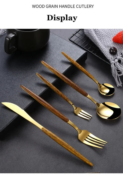 The Gilded Oak Tableware Set