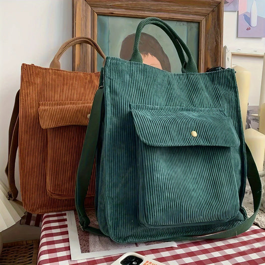 Corduroy Rambler – A Timeless Tote