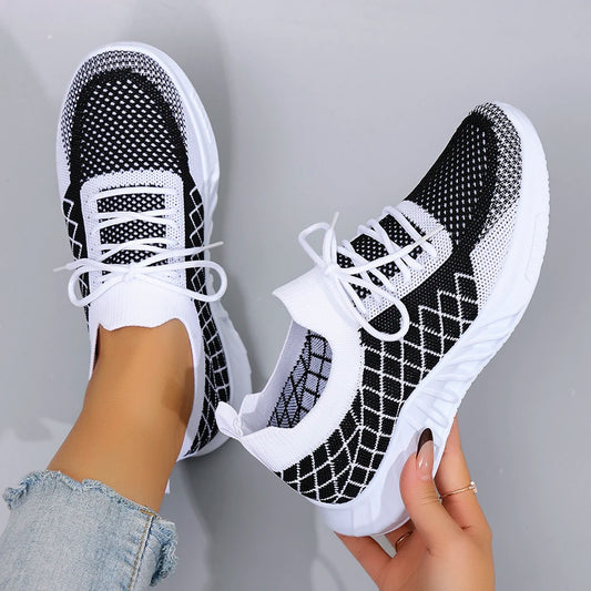 Grid Lock – High-Style Athletic Sneakers