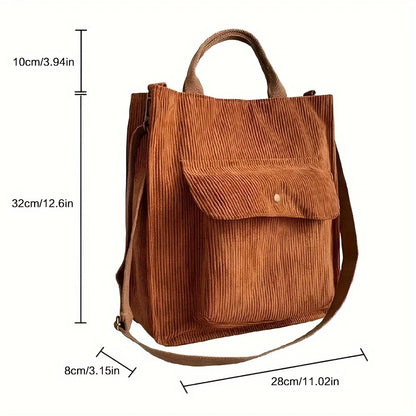 Corduroy Rambler – A Timeless Tote